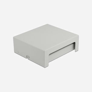 DeLOCK Panneau de Distribution Keystone 6 Ports Gris Métal 112.5x123.5x45.2mm avec Serre-Câbles et Clips Rail DIN Ref. 43410 - Miniature 2