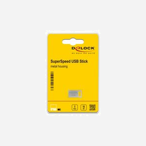 DeLOCK Clé USB 3.2 Gen 1 16 Go Type-A Boîtier Métallique Argenté, Lecture 113 Mo/s, Écriture 63 Mo/s, Compatible Windows/macOS/Linux/Chrome OS - Miniature 3