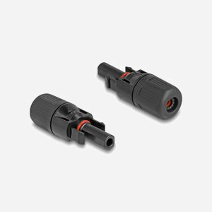 DeLOCK Connecteurs DL4 Solar Mâle/Femelle Noir, 1000V, Paire de connecteurs droits pour câbles photovoltaïques, Dimensions 39x104x18mm, Réf: 60670 - Miniature 3