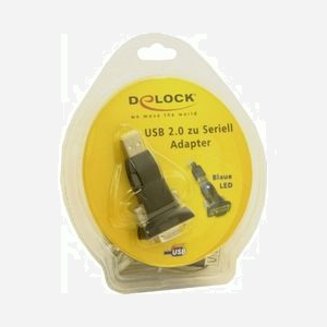 DeLOCK Adaptateur USB 2.0 vers Série DB-9 Noir, Connecteur USB Type-A, Réf. 61425 - Code SH : 84733080 - Miniature 2