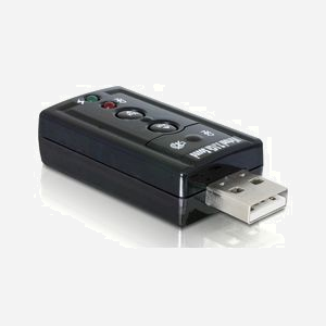 DeLOCK 61645 Adaptateur USB 2.0 Mâle vers 2x 3.5 Femelle Noir - Connecteurs USB 2.0 Type A Mâle vers 2 Ports Audio 3.5mm Femelle