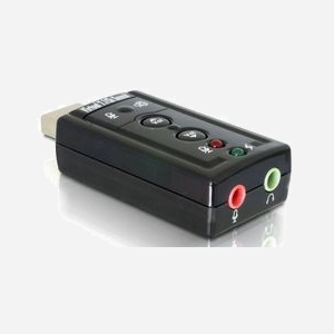 DeLOCK 61645 Adaptateur USB 2.0 Mâle vers 2x 3.5 Femelle Noir - Connecteurs USB 2.0 Type A Mâle vers 2 Ports Audio 3.5mm Femelle - Miniature 2