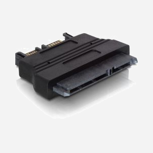 DeLOCK Adaptateur SATA 22-pin FM vers SATA 13-pin M, Noir - Convertisseur SATA 22 Broches Mâle vers SATA 13 Broches Femelle
