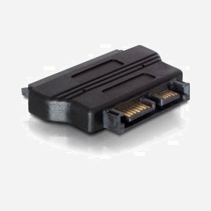 DeLOCK Adaptateur SATA 22-pin FM vers SATA 13-pin M, Noir - Convertisseur SATA 22 Broches Mâle vers SATA 13 Broches Femelle - Miniature 2