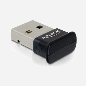 DeLOCK Adaptateur USB 2.0 Bluetooth 4.0 3 Mbit/s, Portée 10m, 2.4GHz, Compatible Windows XP à Windows 7, Noir, 16x19.5x8.1mm, Réf: 61889 - Miniature 2