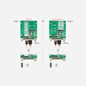 DeLOCK 62732 : Adaptateur Interne SATA vers M.2/mSATA, 85x100x15mm, Support Windows/Linux, avec USB 3.2 Gen 1 - Miniature 2