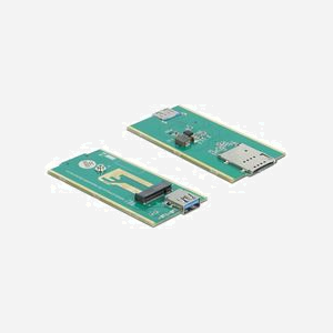 DeLOCK Convertisseur USB 3.0 vers M.2 Key B avec Slot SIM, Boîtier Métallique, Module 2242/3042, USB Type-A, LED, Plug & Play, 107x45x18mm - Miniature 2