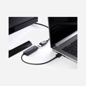DeLOCK Adaptateur HDMI-A Mâle vers DisplayPort Femelle 4K 60Hz, Chipset LT6711A, HDCP 1.4/2.2, HDR, Connecteur Micro-USB pour Alimentation, Longueur 0.24m - Miniature 2