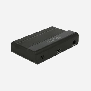 DeLOCK Hub USB 3.2 Gen 2 - 4 Ports Type-A - Interface Hôte Type-C - 10 Gbps - Alimentation Secteur 12V 2A - 92x54x19 mm - Noir - Ref. 64053 - Miniature 2