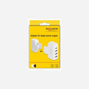 DeLOCK Adaptateur Alimentation Apple 4 ports USB: 1x USB-C PD 20V/3A, 1x USB-A QC 3.0, 2x USB-A BC1.2, USB 3.2 Gen 1, protections surtension et surintensité. - Miniature 3