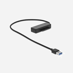 DeLOCK 64086 Adaptateur Interne USB Type-A vers SATA 3.0 6Gbit/s, compatible Windows 10/8.1/7, Linux, ChromeOS, 109x184x32mm, Transparent - Miniature 3