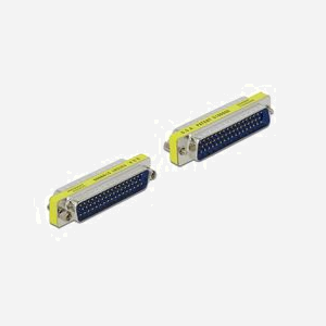 DeLOCK Changeur de Genre D-Sub 50pin Mâle vers Femelle, Contacts Plaqué Or, 67.2mm Longueur, Boîtier Argent, Ref. 65005