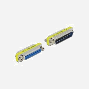 DeLOCK Adaptateur D-Sub 44 Broches Mâle vers Femelle - Contacts Plaqué Or - 53.1mm x 17.9mm x 9mm - Réf. 65114
