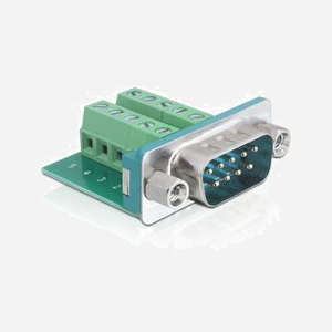 DeLOCK Connecteur Sub-D 9-p M à 9-p D-Sub M Vert et Argent, 1 port, 1 pièce, Réf. 65269