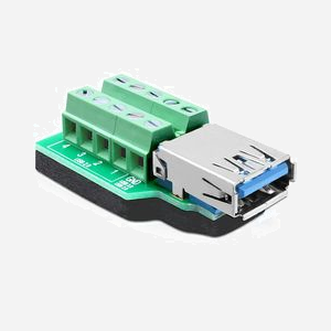 DeLOCK 65370 Changeur de genre USB 3.0-A Femelle vers 10p Femelle Noir/Vert/Argent, Dimensions 23x39x9 mm - Miniature 1