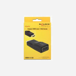 DeLOCK Adaptateur HDMI vers VGA 1920x1200 Noir (Connecteur Mâle/Femelle, Chipset CH7101, Boîtier Plastique) 65655 - Miniature 2