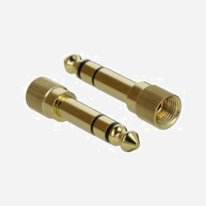DeLOCK 65983 Adaptateur Audio 6.35mm Mâle vers 3.5mm Femelle, Contacts Plaqué Or, Corps Métal, Connecteurs Mâle/Femelle, Conditionnement Sachet