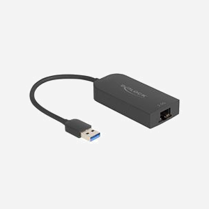 DeLOCK 66045 Adaptateur USB 5Gbps Type-A vers LAN RJ45 2.5 Gigabit - Connecteurs Mâle/Femelle - Chipset ASIX AX88279 - Câble 0.15m - Windows/macOS/Linux