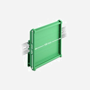 DeLOCK Support de Tableau 107mm pour Rail DIN 15/35mm, Plastique Vert, Longueur 100mm, Température -10°C à 70°C, Fixations Incluses, Pièce Unique - Miniature 2