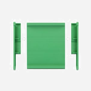 DeLOCK Support de Tableau 107mm pour Rail DIN 15/35mm, Plastique Vert, Longueur 100mm, Température -10°C à 70°C, Fixations Incluses, Pièce Unique - Miniature 3