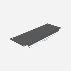 DeLOCK Cache Réseau 10" 2U Métal Noir - Panneau Plein 88.5mm x 25.4cm pour Baie Serveur - Réf. 66661 - Miniature 2
