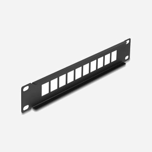 DeLOCK Panneau de Distribution Keystone 10" 1U Métal Noir 10 Ports pour Modules Keystone Standard Largeur 44mm Profondeur 254mm avec Kit de Montage - Miniature 2