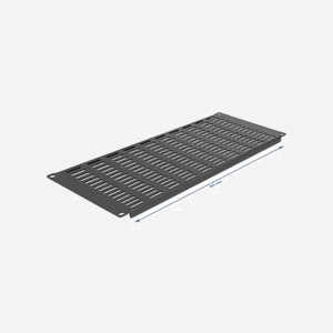 DeLOCK Panneau Rack 19" 4U Noir Métal avec Évents Verticaux (482 x 177.5 x 10 mm) pour Optimisation du Flux d'Air - Miniature 2