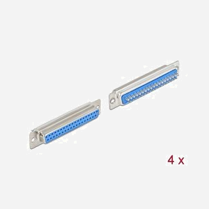 DeLOCK Connecteur D-Sub 37 Pins Femelle Métal à Souder, Facteur de Forme Droit, -40°C à 105°C, Kit de 4 Pièces - Miniature 1