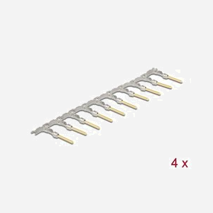 DeLOCK 66726 : Contacts à sertir D-Sub mâle, AWG 20-24, placage Or, -40°C à 105°C, sachet de 40 pièces. - Miniature 1