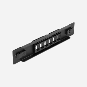 DeLOCK Panneau de Distribution 10" 1U 6 Ports Keystone, Installation Sans Outil, Noir, 44x12x254mm, Référence 66819 - Miniature 2