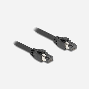 DeLOCK Câble Réseau Cat.8.1 S/FTP 50cm RJ45 Mâle-Mâle 40Gbps 2GHz Noir LSZH AWG24 pour 40GBASE-T GHMT Certifié - Miniature 2