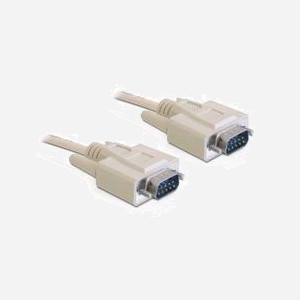 Câble Série DeLOCK RS-232 Beige 1m, Connecteur DB-9 Mâle vers DB-9 Mâle, Référence 82980, Code SH 84733080 - Miniature 1