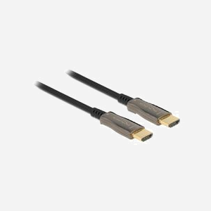 DeLOCK Câble Optique Actif HDMI 2.1 8K 60Hz 25m, Connecteurs Type A, 48 Gbit/s, HDCP 1.4/2.2, HDR, Diamètre 5.4mm