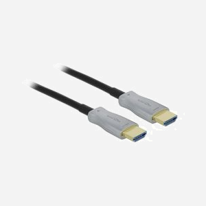 DeLOCK Câble Optique Actif HDMI 2.0 4K 60Hz, 100m, Connecteurs Type A Mâle, HDCP 1.4/2.2, HDR, 18 Gbit/s, Diamètre 5.4mm - Miniature 1