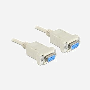 DeLOCK Câble Série Sub-D9 Beige 3m, Connecteur Sub-D9 mâle/mâle, Référence 84169, Code SH 84733080 - Miniature 1