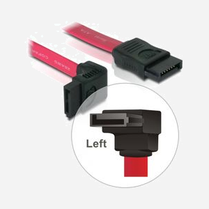 DeLOCK Câble SATA 84249 - 0.3m Rouge - Câble de données SATA III 6 Gb/s, Longueur 0.3 mètre, Couleur Rouge, Code SH 84733080