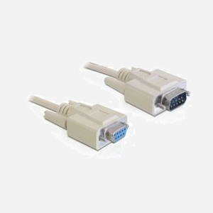 Câble Série DeLOCK RS-232 3m Beige, Connecteur SUB-D 9 mâle vers SUB-D 9 mâle, AWG 28, Code SH 84733080, Référence 84289