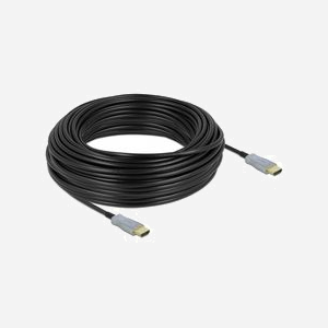 DeLOCK Câble Optique Actif HDMI 30m 4K 60Hz, Connecteurs Type A Mâle, HDCP 1.4/2.2, 18 Gbit/s, HDR, Fibre Optique, Diamètre 5.4mm