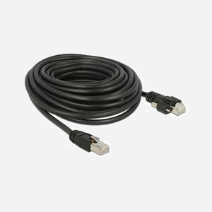 DeLOCK 85672 Câble Réseau 10 m Cat6 S/FTP (S-STP) RJ-45 Mâle/Mâle Noir, AWG26, Diamètre 6.2mm