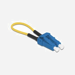 DeLOCK Adaptateur Loopback Fibre Optique LC/UPC Monomode 9/125 µm, Perte 0.3dB, Retour 55dB, Câble 0.06m PVC, -20°C à 70°C, Bleu (Réf. 86924)