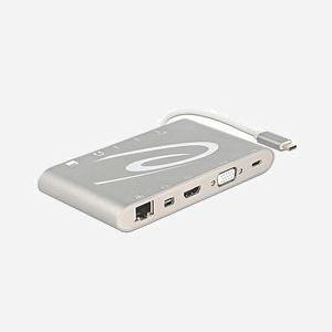 DeLOCK 87298 Station d'accueil USB 3.2 Gen 1 Type-C Argent, Lecteur Cartes SD/MMC/MicroSD, HDMI, Mini DisplayPort, RJ-45, 3x USB-A, Audio, Android/Windows - Miniature 2