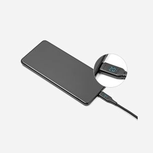 DeLOCK Câble USB 2.0 Type-C Mâle/Mâle, Power Delivery 3.1 (140W), Indicateur de Puissance, 1.2m, AWG 28/20, Tresse Textile - Miniature 3