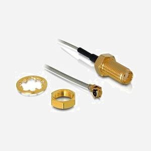 DeLOCK 88418 : Câble 0.5m Connecteur I-PEX M vers SMA F Noir - Transmission de signal fiable et performante. - Miniature 1