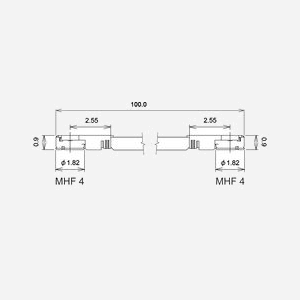 Câble coaxial DeLOCK 89642, 0,1 m, Connecteurs MHF IV/HSC MXHP32, Type 1.13, Impédance 50 Ohm, Noir/Or, Gaine 1.13mm, Conditionnement sachet - Miniature 3