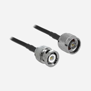 Câble coaxial DeLOCK 90425 LMR195 10m Noir/Gris, impédance 50 Ohm, connecteurs droits, conditionnement sachet polyéthylène - Miniature 2