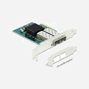 DeLOCK Carte PCIe x4 vers 2 Ports SFP Gigabit LAN, 1Gbps, Support Windows, avec Crochets d'élévation et Drivers Inclus - Réf. 90480 - Miniature 2