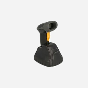 DeLOCK Scanner Code-barres 2D 2.4 GHz RF sans fil, CMOS 640x480, lecture 1D/2D jusqu'à 25cm, station de chargement USB, noir, -20°C à 60°C - Miniature 1