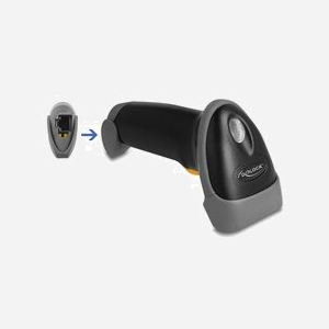 DeLOCK Scanner Code-barres USB 1D Laser, 200 scans/s, 640x480 pixels, RJ-50, câble 2m, Support ajustable, -20°C à 60°C, Noir - Miniature 2
