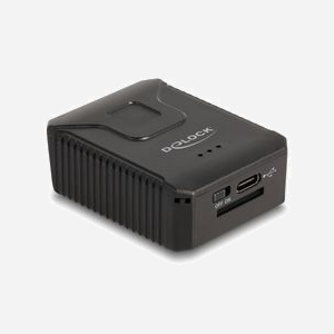 DeLOCK Scanner Code-Barres Portable 1D/2D CMOS 1280x800 Bluetooth 4.1/2.4GHz/USB, Lecture 100/s, Batterie 380mAh, Portée 30cm, Réf: 90605
