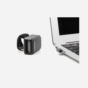 DeLOCK Scanner Code-barres Annulaire 1D/2D CMOS 1280x800 Bluetooth 4.1/2.4GHz & USB, Lecture 100/s, Batterie 380mAh, Chargement sans fil, Noir - Miniature 4